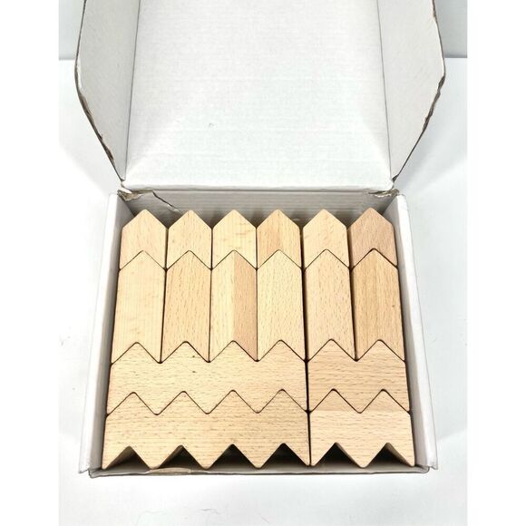 Educational Advantage Zig Zag Building Blocks STEM Learning Toy Motor Skill 30pc - Picture 2 of 5